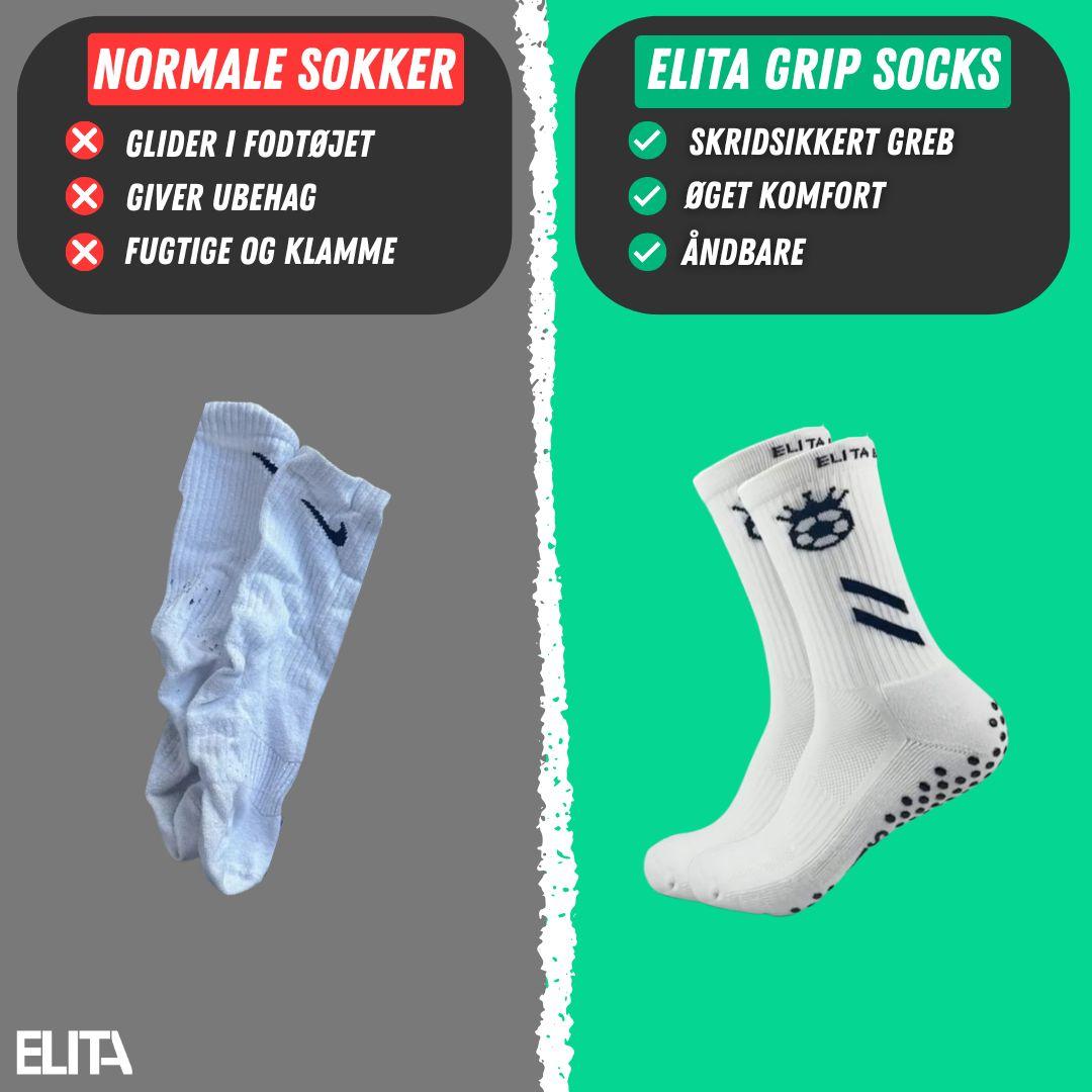 ELITA GripSocks vs normale sokker