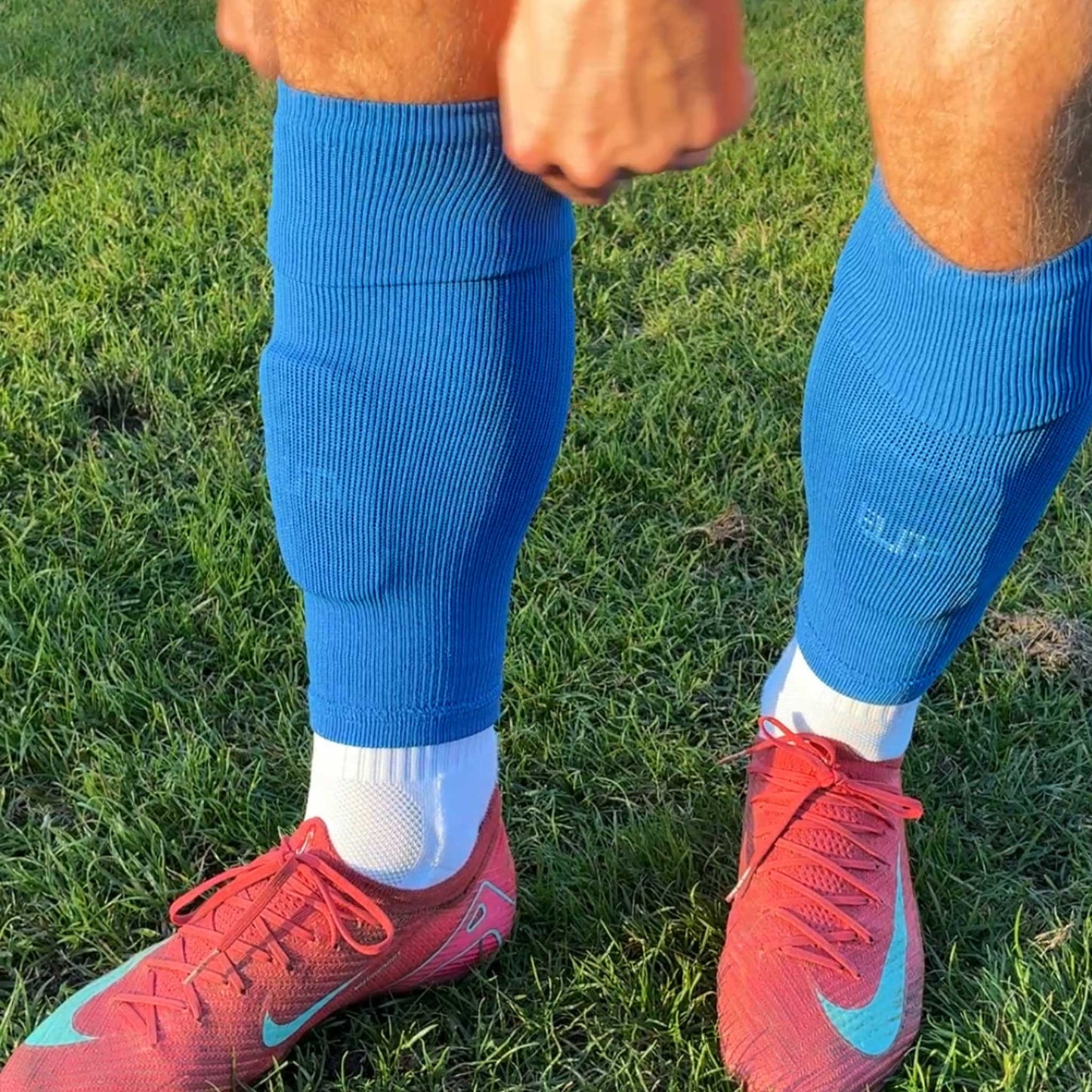 Cut Socks Sleeves Blå Blue