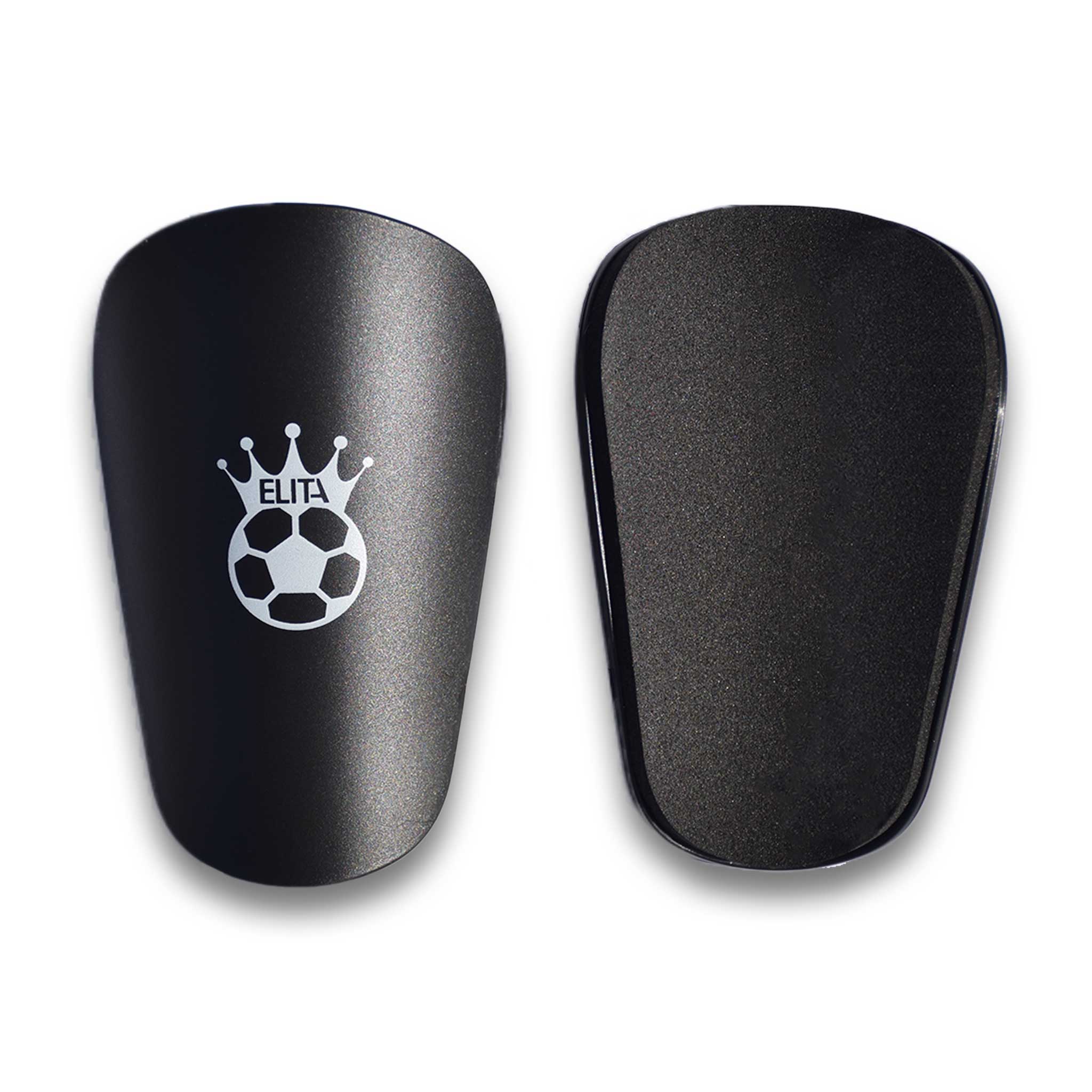 Mini Små Benskinner Mini Shin Pads Til Fodbold Football Soccer Lightweight Sort Black 10x6cm