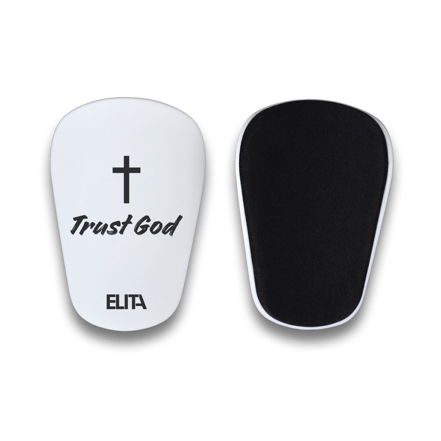 Trust God Kristen Christ Mini Benskinner Mini Shin Pads Letvægt Hvid Small
