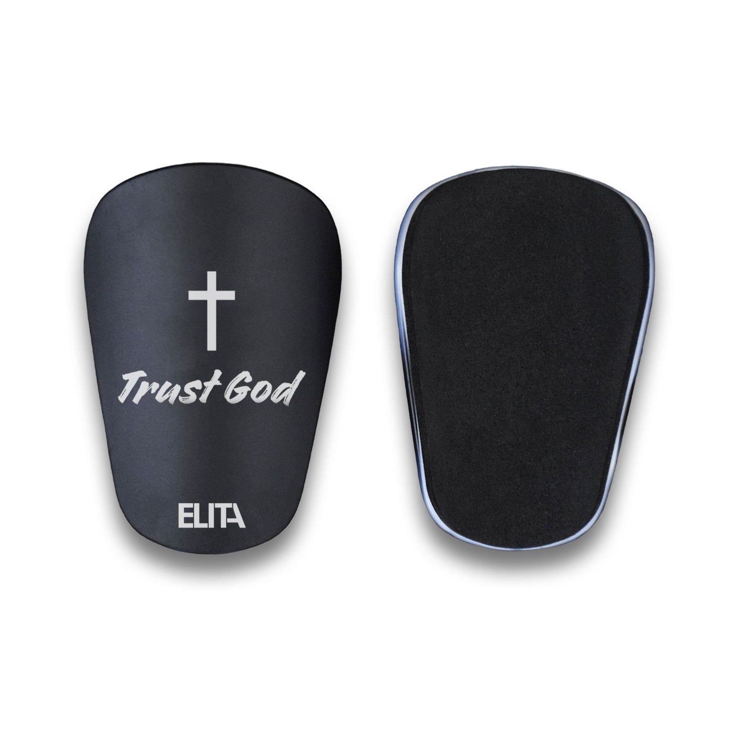 Trust God Kristen Christ Mini Benskinner Mini Shin Pads Letvægt Sort Small