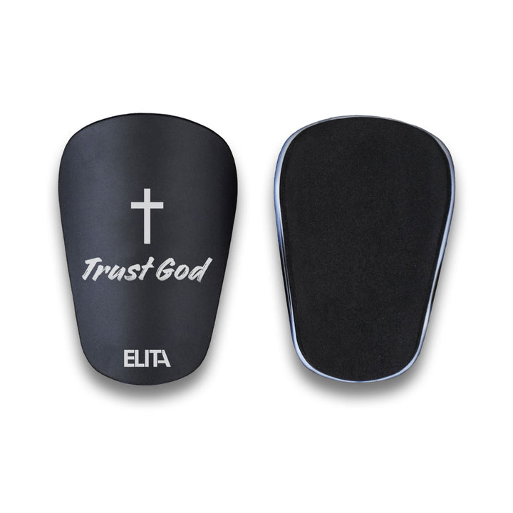 Trust God Kristen Christ Mini Benskinner Mini Shin Pads Letvægt Sort Small
