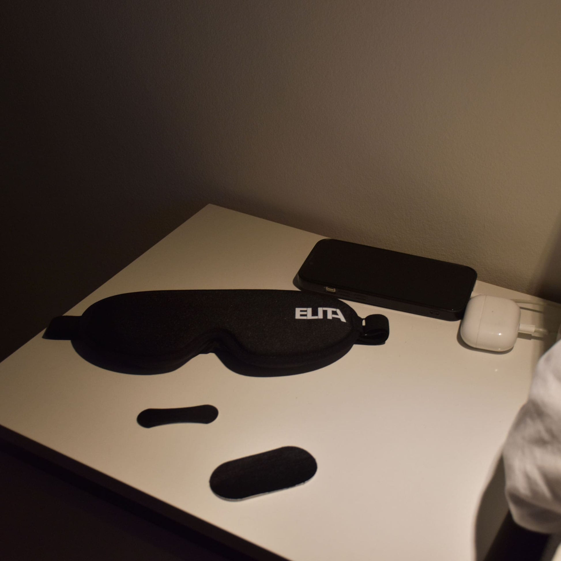 Sleep Bundle Næsestrips Nosestrips Nasal Strips Mundtape Mouth Tape 3D Sovemaske Sleeping Mask Sort