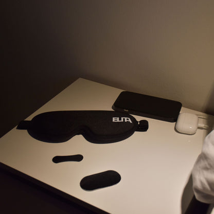 Sleep Bundle Næsestrips Nosestrips Nasal Strips Mundtape Mouth Tape 3D Sovemaske Sleeping Mask Sort