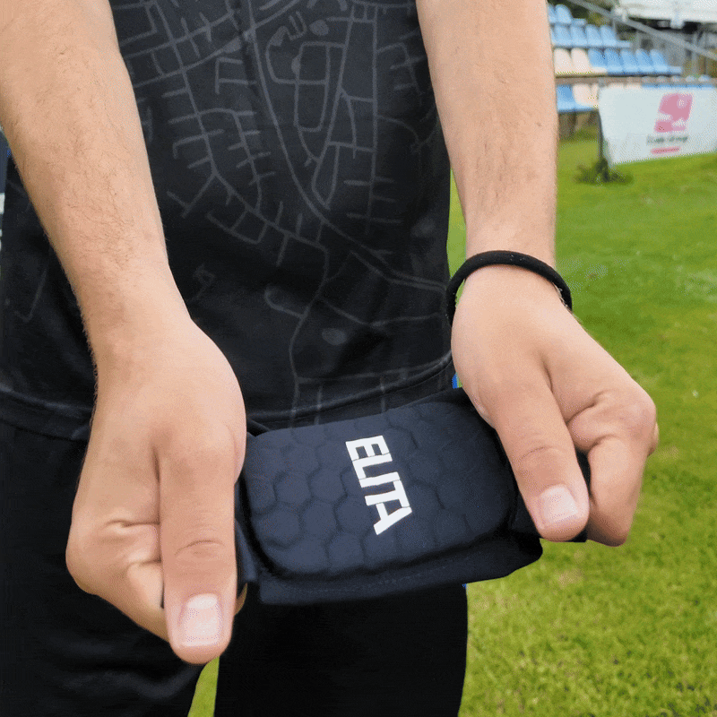 Mini Benskinne Sleeves Sort Letvægt Indbygget Benskinne Stretch