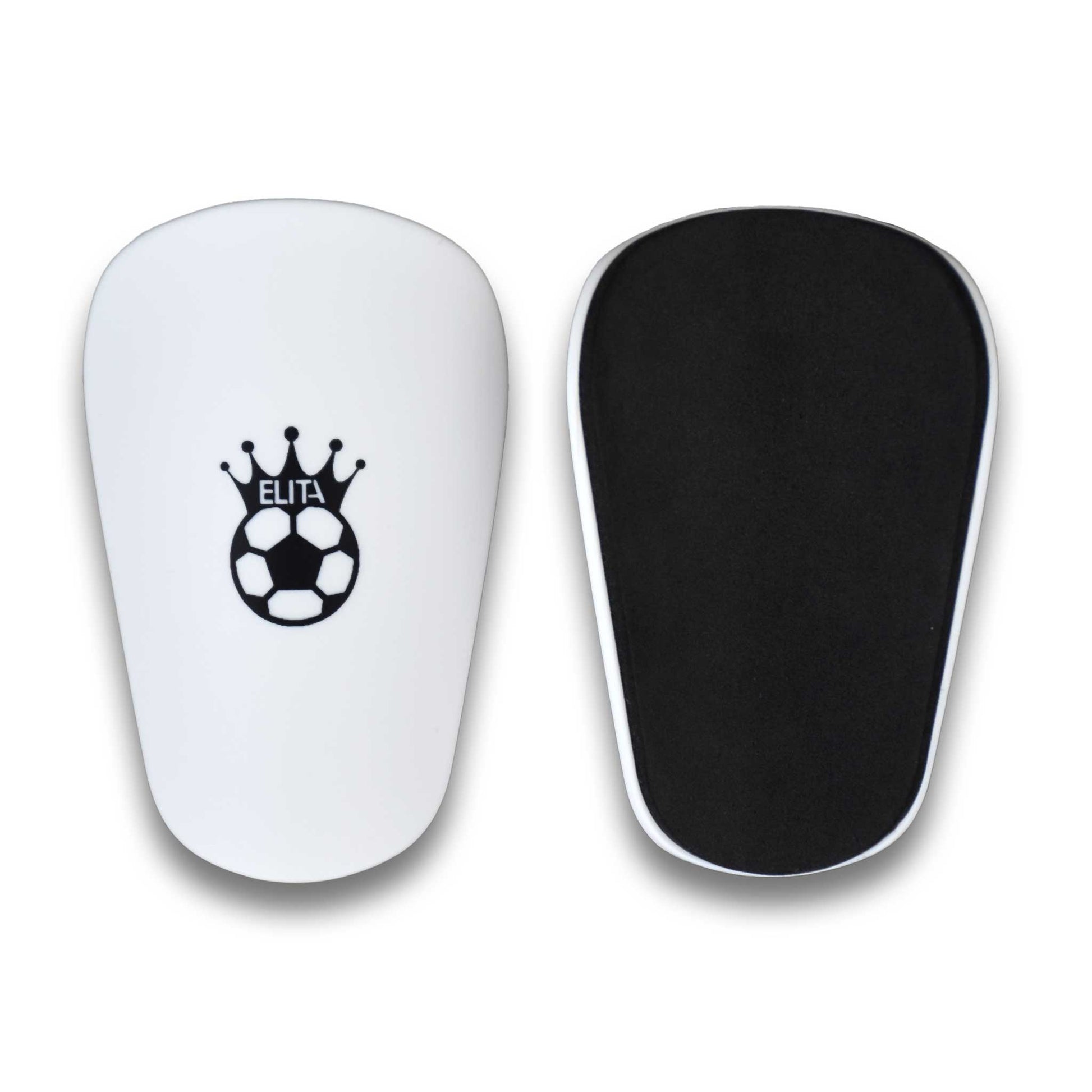 Mini Små Benskinner Mini Shin Pads Til Fodbold Football Soccer Lightweight Hvid White 10x6cm 2.0