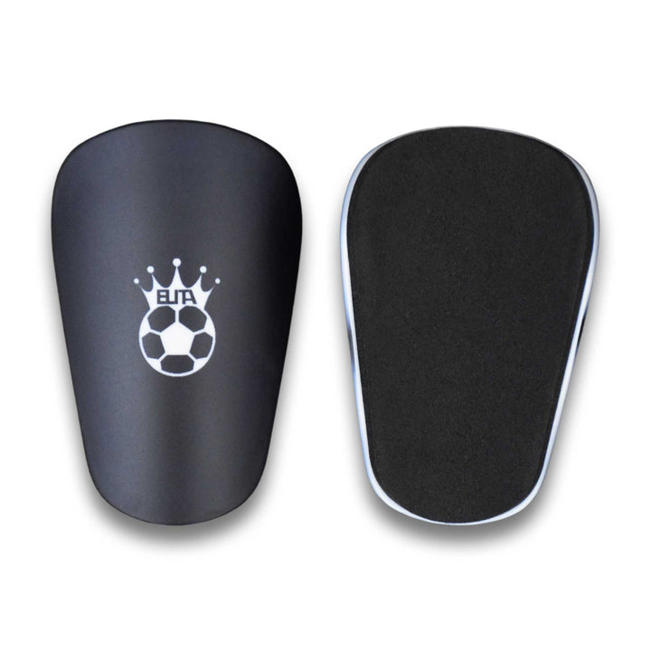 Mini Små Benskinner Mini Shin Pads Til Fodbold Football Soccer Lightweight Sort Black 10x6cm 2.0