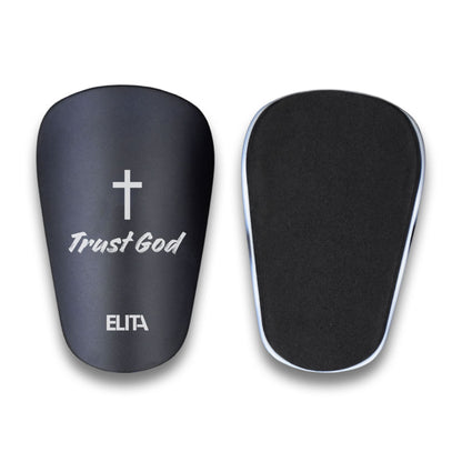 Trust God Kristen Christ Mini Benskinner Mini Shin Pads Letvægt Sort Medium