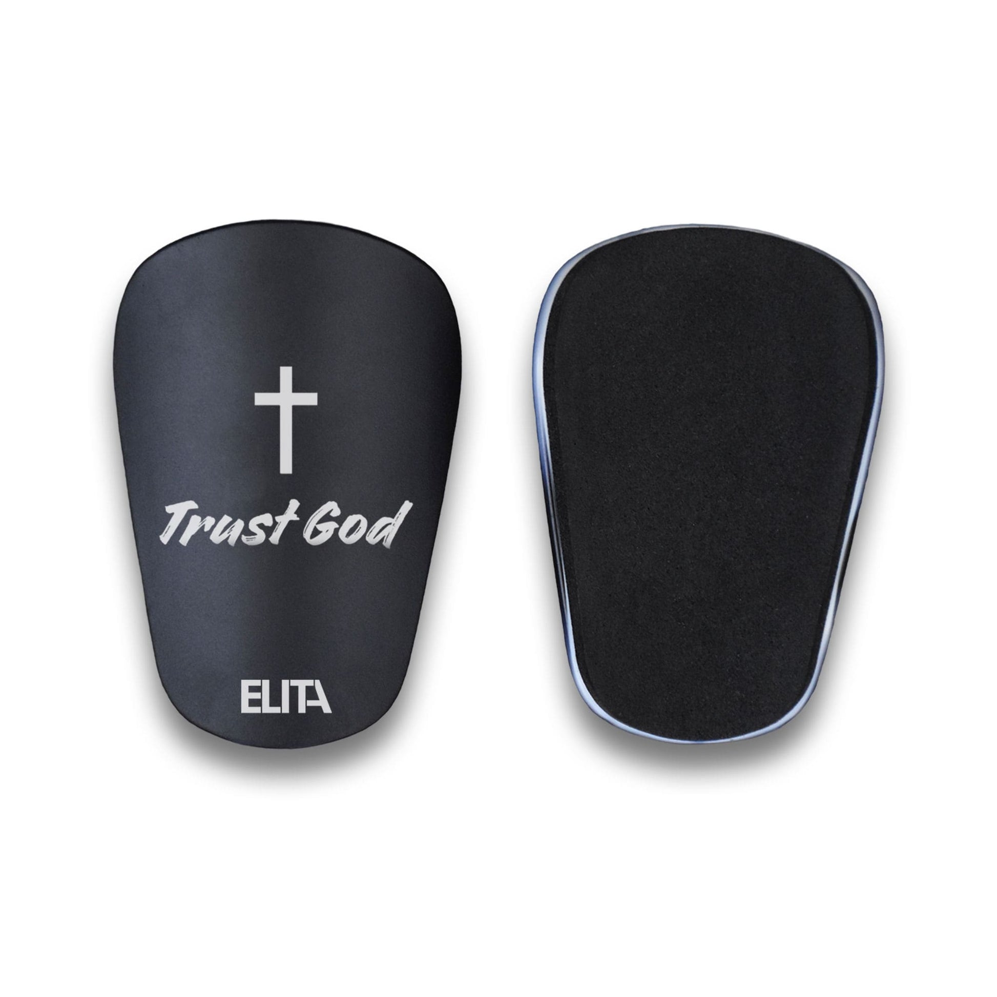 Trust God Kristen Christ Mini Benskinner Mini Shin Pads Letvægt Sort Small