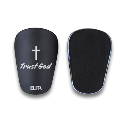 Trust God Kristen Christ Mini Benskinner Mini Shin Pads Letvægt Sort Small