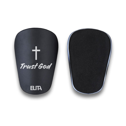 Trust God Kristen Christ Mini Benskinner Mini Shin Pads Letvægt Sort Small
