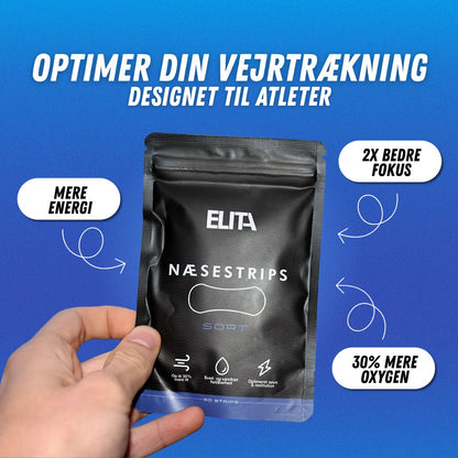 Optimer din vejrtrækning med ELITA Næsestrips. Designet til atleter.