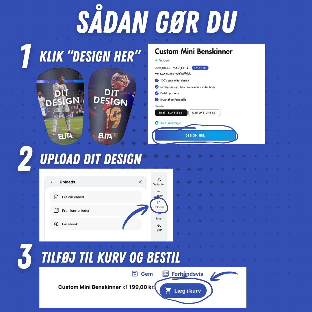 Sådan designer du dine egne benskinner