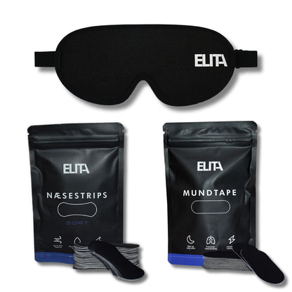Sleep Bundle Næsestrips Mundtape 3D Sovemaske